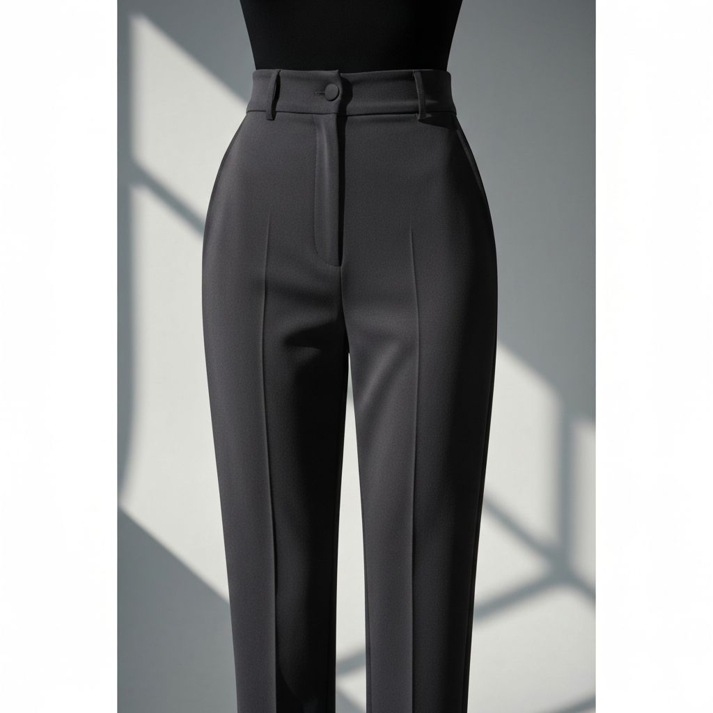 ハイウエストテーパードパンツ